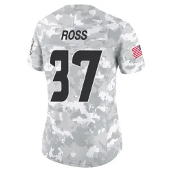 Houston Texans Women's Limited Arctic Camo 2024 Salute to Service Jersey (37 D'Angelo Ross)
