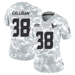 Houston Texans Women's Limited Arctic Camo 2024 Salute to Service Jersey (38 Keydrain Calligan)