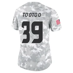 Houston Texans Women's Limited Arctic Camo 2024 Salute to Service Jersey (39 Henry To'oTo'o)