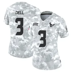 Houston Texans Women's Limited Arctic Camo 2024 Salute to Service Jersey (3 Tank Dell)