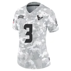 Houston Texans Women's Limited Arctic Camo 2024 Salute to Service Jersey (3 Tank Dell)