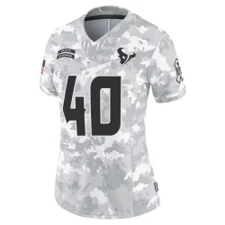 Houston Texans Women's Limited Arctic Camo 2024 Salute to Service Jersey (40 Austin Brinkman)