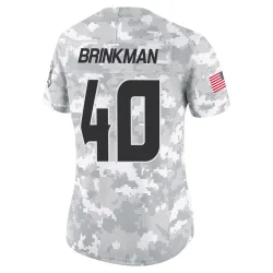Houston Texans Women's Limited Arctic Camo 2024 Salute to Service Jersey (40 Austin Brinkman)