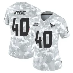Houston Texans Women's Limited Arctic Camo 2024 Salute to Service Jersey (40 Dalton Keene)