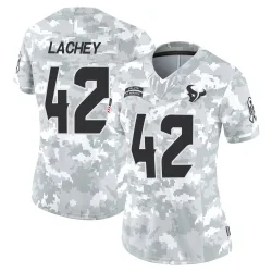 Houston Texans Women's Limited Arctic Camo 2024 Salute to Service Jersey (42 Luke Lachey)