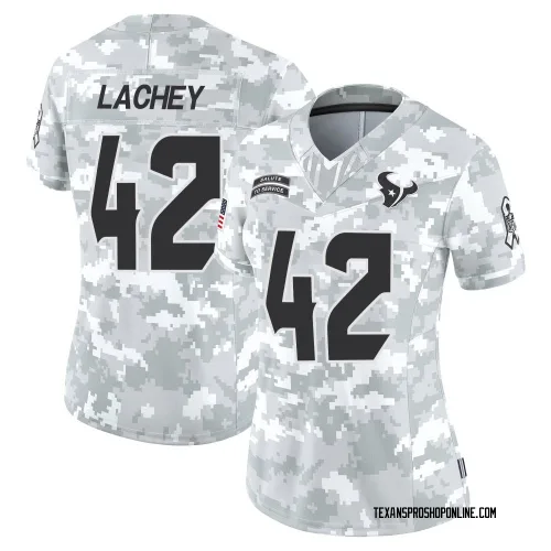 Houston Texans Women's Limited Arctic Camo 2024 Salute to Service Jersey (42 Luke Lachey)