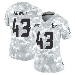 Houston Texans Women's Limited Arctic Camo 2024 Salute to Service Jersey (43 Neville Hewitt)