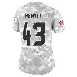 Houston Texans Women's Limited Arctic Camo 2024 Salute to Service Jersey (43 Neville Hewitt)