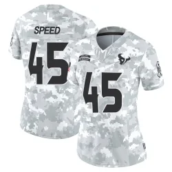Houston Texans Women's Limited Arctic Camo 2024 Salute to Service Jersey (45 E.J. Speed)