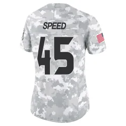 Houston Texans Women's Limited Arctic Camo 2024 Salute to Service Jersey (45 E.J. Speed)