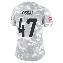 Houston Texans Women's Limited Arctic Camo 2024 Salute to Service Jersey (47 K.C. Ossai)