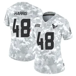 Houston Texans Women's Limited Arctic Camo 2024 Salute to Service Jersey (48 Christian Harris)