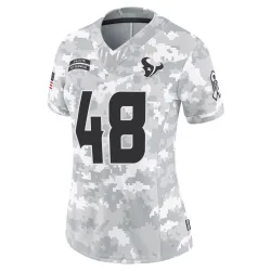 Houston Texans Women's Limited Arctic Camo 2024 Salute to Service Jersey (48 Christian Harris)