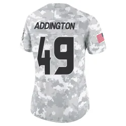 Houston Texans Women's Limited Arctic Camo 2024 Salute to Service Jersey (49 Tucker Addington)