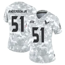 Houston Texans Women's Limited Arctic Camo 2024 Salute to Service Jersey (51 Will Anderson Jr.)