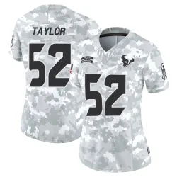 Houston Texans Women's Limited Arctic Camo 2024 Salute to Service Jersey (52 Darrell Taylor)