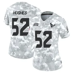 Houston Texans Women's Limited Arctic Camo 2024 Salute to Service Jersey (52 Jerry Hughes)