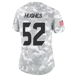 Houston Texans Women's Limited Arctic Camo 2024 Salute to Service Jersey (52 Jerry Hughes)