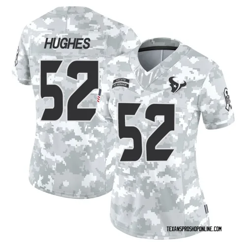Houston Texans Women's Limited Arctic Camo 2024 Salute to Service Jersey (52 Jerry Hughes)