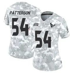 Houston Texans Women's Limited Arctic Camo 2024 Salute to Service Jersey (54 Jarrett Patterson)