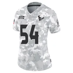 Houston Texans Women's Limited Arctic Camo 2024 Salute to Service Jersey (54 Jarrett Patterson)