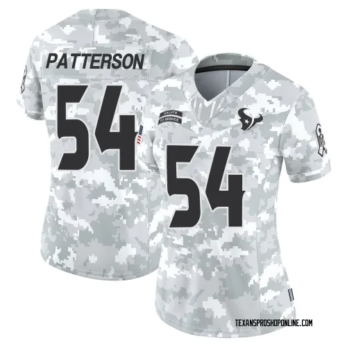 Houston Texans Women's Limited Arctic Camo 2024 Salute to Service Jersey (54 Jarrett Patterson)