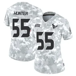 Houston Texans Women's Limited Arctic Camo 2024 Salute to Service Jersey (55 Danielle Hunter)