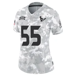 Houston Texans Women's Limited Arctic Camo 2024 Salute to Service Jersey (55 Danielle Hunter)