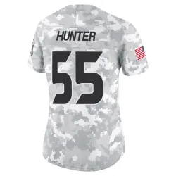 Houston Texans Women's Limited Arctic Camo 2024 Salute to Service Jersey (55 Danielle Hunter)