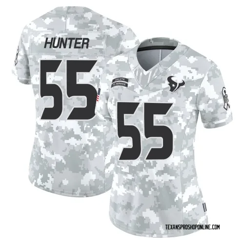 Houston Texans Women's Limited Arctic Camo 2024 Salute to Service Jersey (55 Danielle Hunter)