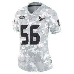 Houston Texans Women's Limited Arctic Camo 2024 Salute to Service Jersey (56 Brian Cushing)