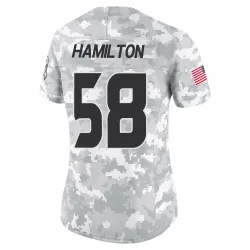Houston Texans Women's Limited Arctic Camo 2024 Salute to Service Jersey (58 Kyonte Hamilton)