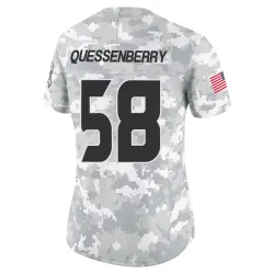 Houston Texans Women's Limited Arctic Camo 2024 Salute to Service Jersey (58 Scott Quessenberry)