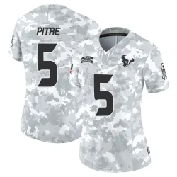Houston Texans Women's Limited Arctic Camo 2024 Salute to Service Jersey (5 Jalen Pitre)