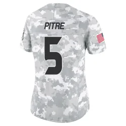 Houston Texans Women's Limited Arctic Camo 2024 Salute to Service Jersey (5 Jalen Pitre)