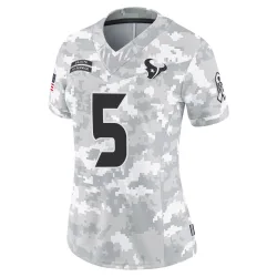 Houston Texans Women's Limited Arctic Camo 2024 Salute to Service Jersey (5 Kearis Jackson)
