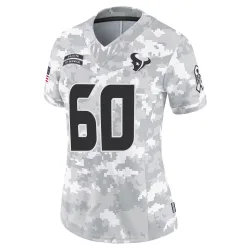 Houston Texans Women's Limited Arctic Camo 2024 Salute to Service Jersey (60 Jake Andrews)