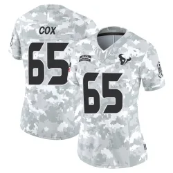 Houston Texans Women's Limited Arctic Camo 2024 Salute to Service Jersey (65 Eli Cox)