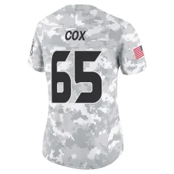 Houston Texans Women's Limited Arctic Camo 2024 Salute to Service Jersey (65 Eli Cox)