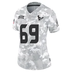 Houston Texans Women's Limited Arctic Camo 2024 Salute to Service Jersey (69 Shaq Mason)