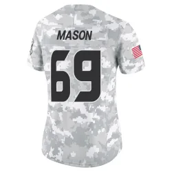 Houston Texans Women's Limited Arctic Camo 2024 Salute to Service Jersey (69 Shaq Mason)