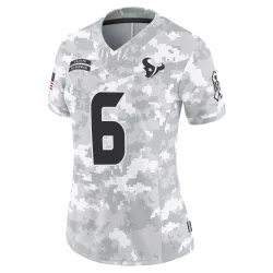 Houston Texans Women's Limited Arctic Camo 2024 Salute to Service Jersey (6 Tommy Townsend)