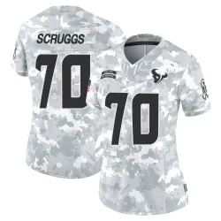 Houston Texans Women's Limited Arctic Camo 2024 Salute to Service Jersey (70 Juice Scruggs)