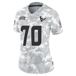 Houston Texans Women's Limited Arctic Camo 2024 Salute to Service Jersey (70 Juice Scruggs)