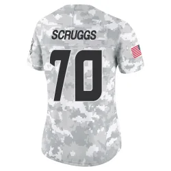 Houston Texans Women's Limited Arctic Camo 2024 Salute to Service Jersey (70 Juice Scruggs)