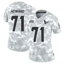 Houston Texans Women's Limited Arctic Camo 2024 Salute to Service Jersey (71 Tytus Howard)