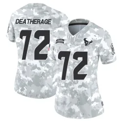 Houston Texans Women's Limited Arctic Camo 2024 Salute to Service Jersey (72 Dylan Deatherage)
