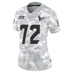 Houston Texans Women's Limited Arctic Camo 2024 Salute to Service Jersey (72 Dylan Deatherage)