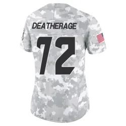 Houston Texans Women's Limited Arctic Camo 2024 Salute to Service Jersey (72 Dylan Deatherage)