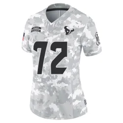 Houston Texans Women's Limited Arctic Camo 2024 Salute to Service Jersey (72 Tommy Togiai)